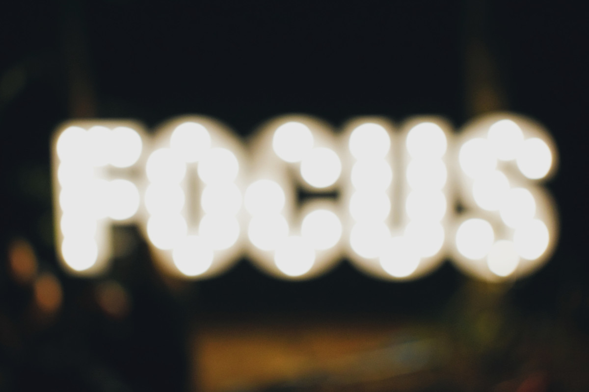 Focus On What's In Front Of You