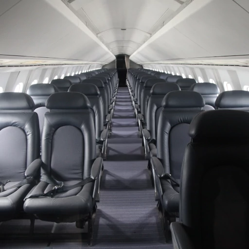 Interior of the Concorde's passenger cabin in 2003, reflecting the luxury that defined an era of travel.